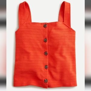 J Crew Button Front Tank